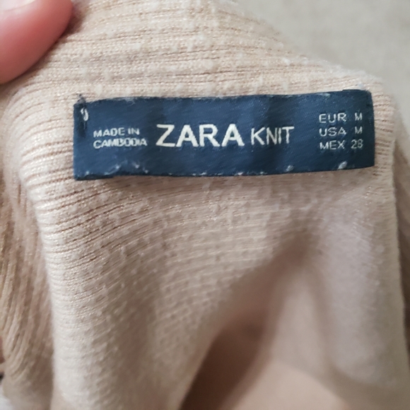 Zara m trapeze style ribbed open front cardigan - Picture 3 of 7